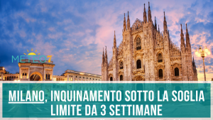 A Milano l'inquinamento dell'aria è da 3 settimane sotto la soglia limite.